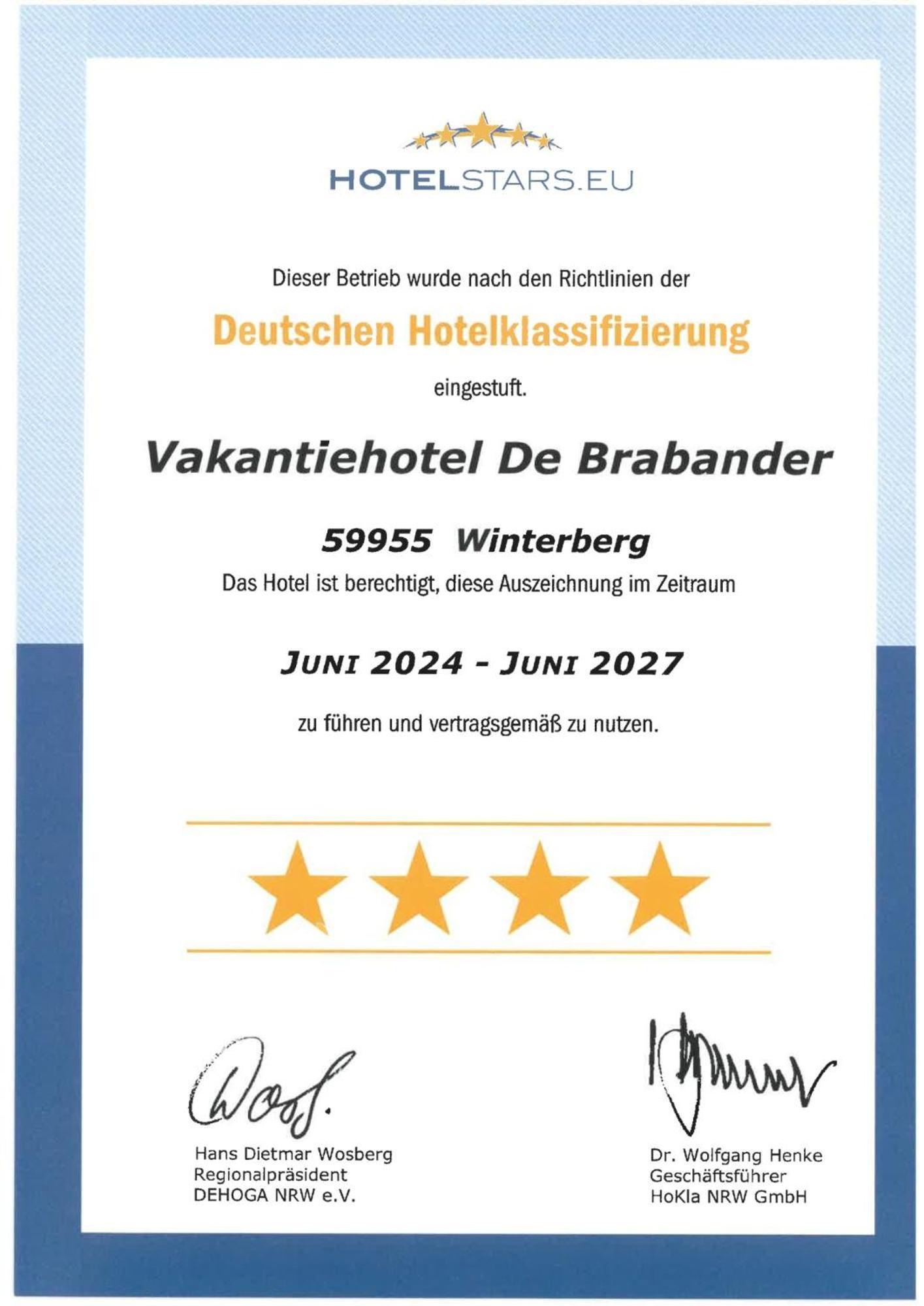 Vakantiehotel Der Brabander Winterberg Eksteriør billede